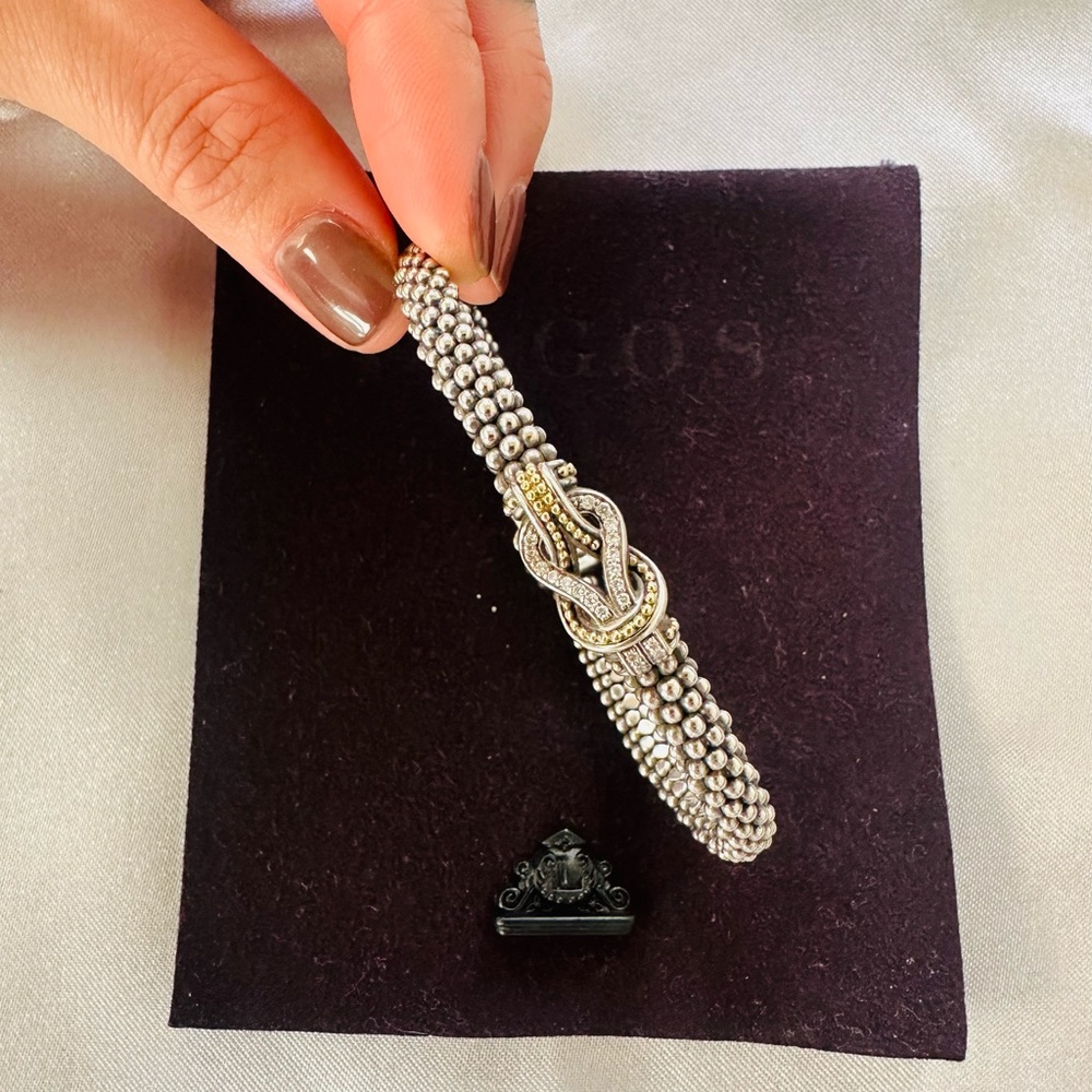 LAGOS Knot Caviar Diamond Bracelet | 6mm